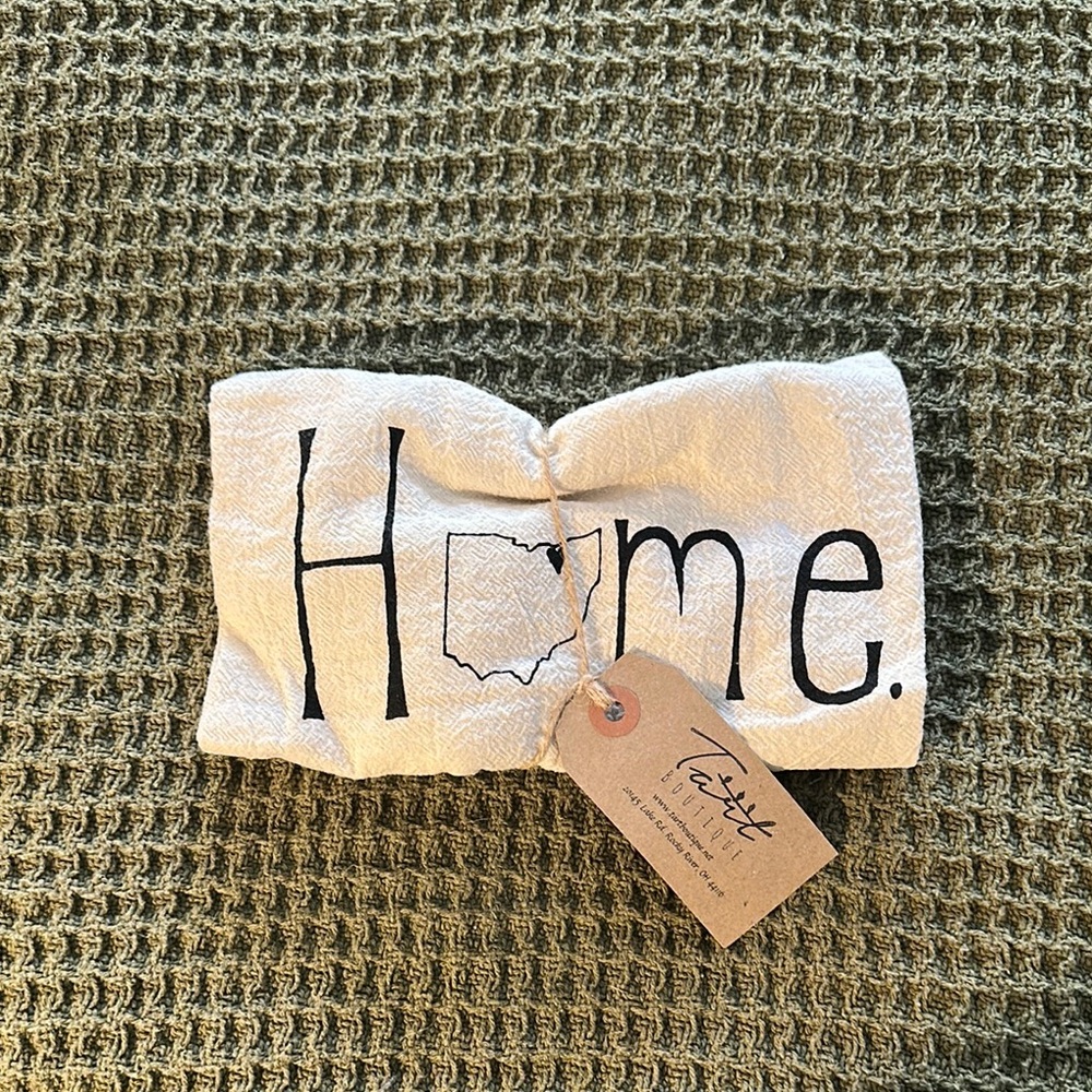 Tea Towel with Heart Motif